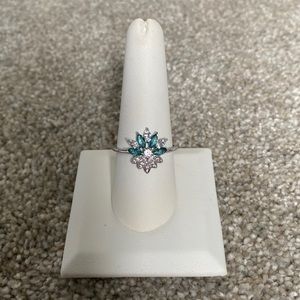 Reversible Direction Sterling Silver Tourmaline Ring - Size 10